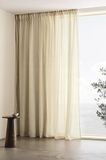 Jotex Multifunctioneel gordijn, laag extra breed gordijn, polyester-katoenmix, Oeko-Tex®-standaard 100 gecertificeerd, beter katoen, greige, 1 stuk, 275 x 300 cm