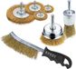 CON:P Werkzeyt Staalborstels Set – 7-delig – Messing Coating