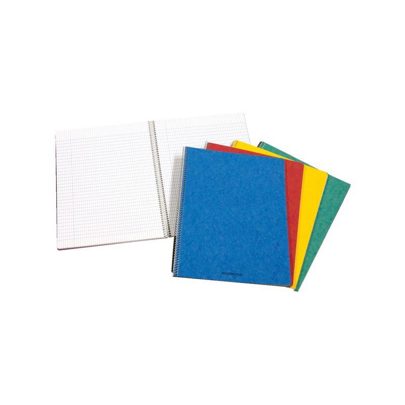 Aurora Schrift met spiraal A4 60 vel gelinieerd assorti
