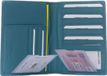 LeonDesign Étui pour passeport - Compact - Cuir - Turquoise