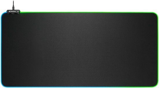 Sharkoon 1337 RGB V2 Gaming Mousepad - Black - 90x42.5cm
