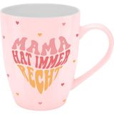 Tasse Sheepworld Tasse mit Motivdruck "Mama hat immer recht", mit Banderole