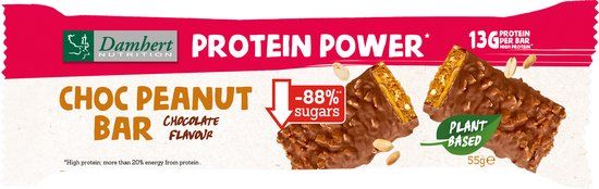 Damhert Protein Power Choc Peanut Bars 55GR