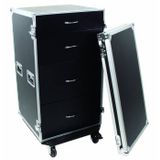 Universele ROADINGER Universele ladehoes ODS-1 met wieltjes | Flightcase met 4 laden