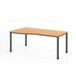 Hammerbacher Bureau asymmetrisch met 4 ronde poten - 180x100 cm