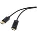 Renkforce RF-5179192 Adaptateur de câble vidéo 5 m DisplayPort vers HDMI Noir