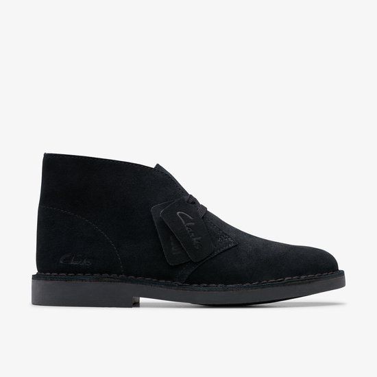 Clarks Desert Bt Evo. Dames Veterschoenen - Suede - Zwart