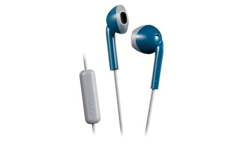 JVC HA-F19M-AH Retro In-Ear Headphones - Blue/Grey