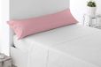 Miracle Home Kussensloop, anti-peeling, zacht en comfortabel, 50% katoen, 50% polyester, 165 x 45, Bed 150, Roze