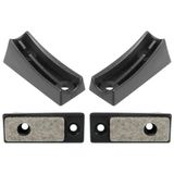 cyclingcolors 4 x viltglijders, kuipdoppen voor cantilever voetstop, meubelpoten, ronde buizen, stoel, rond, kunststof, 25 mm