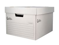 Liderpapel Automatische kartonnen container voor 3 dozen def. Folio / 4 ordners a-z 387 x 333 x 260 mm.