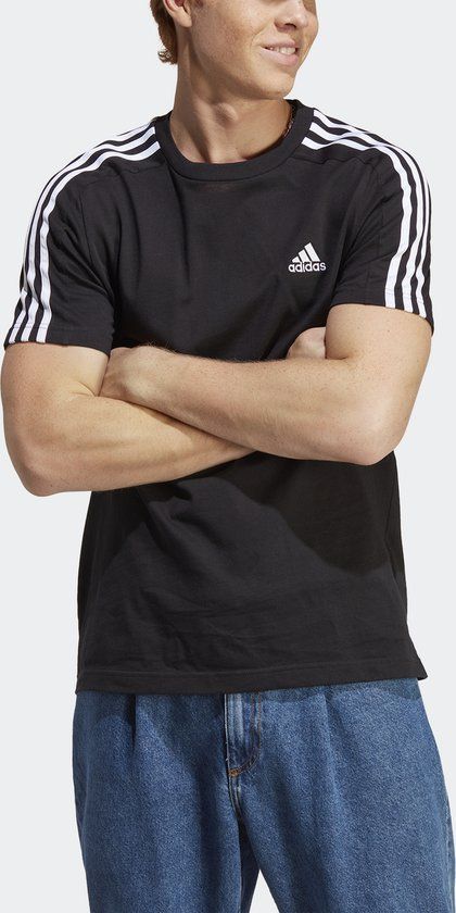adidas Sportswear Essentials 3-Stripes T-shirt - Men - Black - S