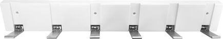HOME It flex kapstok met 6 haken 48,4 × 2,2 x 7,2 cm wit