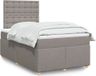 Maison Exclusive - Lit boxspring avec matelas, couleur taupe, 120x190 cm, textile