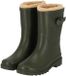 XQ Regenlaarzen kinderen - Unisex - Fake Fur voering - Groen