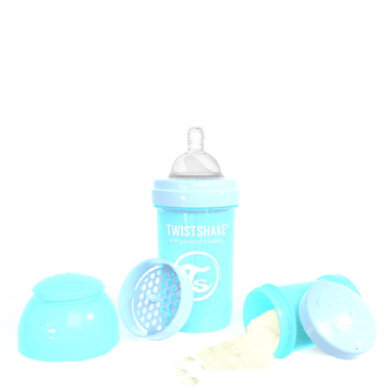 Twistshake Twist shake Drinkfles anti-koliek 180 ml pastel blauw - Blauw - Gr.125ml-250ml blauw