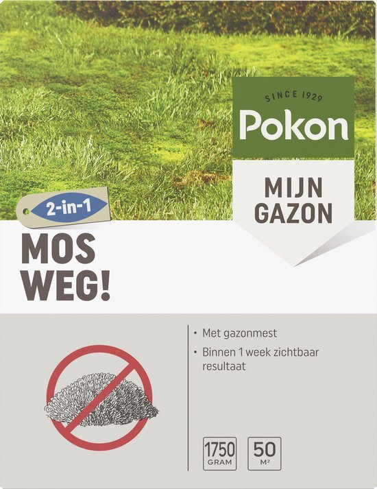 Pokon Kunstmest voor gazon Mosweg - 1750 gram (50 mÂ