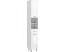 Kleankin Armoire de salle de bain Panneau de particules Blanc 30L x 30l x 180H cm