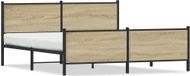 Maison Exclusive - Cadre de lit en métal sans matelas Chêne Sonoma 200x200 cm
