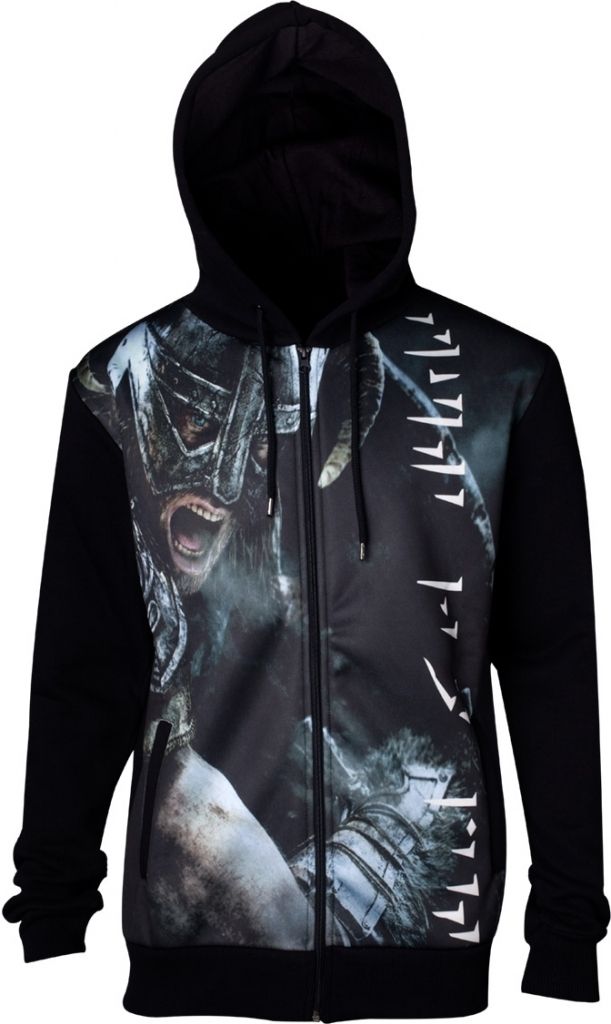 Difuzed Skyrim - Fus Ro Dah Sublimated Men's Hoodie - M - 8718526242454