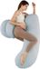Wan GmbH Coussin de flanc - Coussin de grossesse - Coussin corporel - Coussin corporel - Soutien pour le dos, les hanches et les jambes - 42 x 17 x 16 CM - Blanc