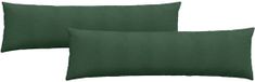 vidaXL - Zitkussens - 2 stuks - Donkergroen - 145 x 40 cm - Corduroy stof