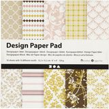 Creativ company CC Design Papier Blok 15,2x15,2 cm 50 vel Roze