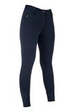 HKM Verwarmde Rijbroek Comfort Style Deep Blue Maat 34