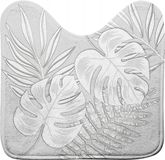Merkloos / Sans marque Douceur d'intérieur Badkamermat met WC-uitsparing - Antislip Microvezel 45x45 cm Wit