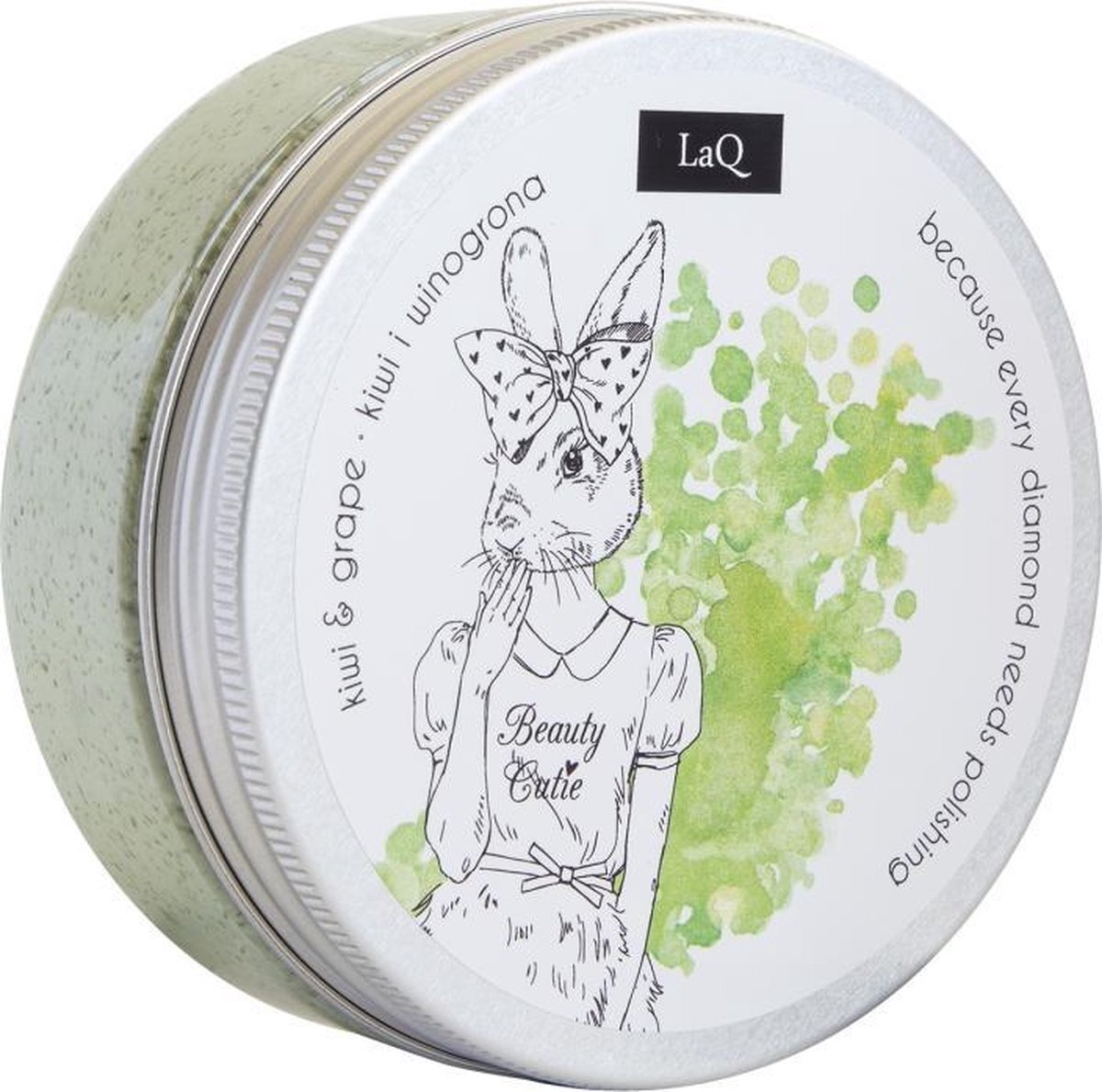 LaQ Wash en Scrub lichaamsscrub Kiwi en Druiven 200ml