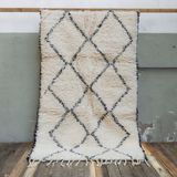 Casa Moro Marokkaans Beni Ouarain vloerkleed – Handgeweven tapijt van 100% wol – 185 × 285 cm – BN2210