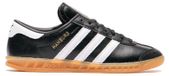 Adidas Hamburg, schwarz und weiß mit Gummisohle (für Damen) - Europäische Schuhgröße 36 2/3