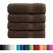 DESIGN IN Solund Essuie-mains De Qualité Supérieure 4 Pcs Marron 600 G/m²