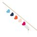 Trixie Speelhengel harten – kattenspeelgoed met kattenmunt – hout en vilt – 48 cm