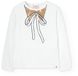 Boboli T-shirt en maille stretch à manches longues blanc 6 ans fille