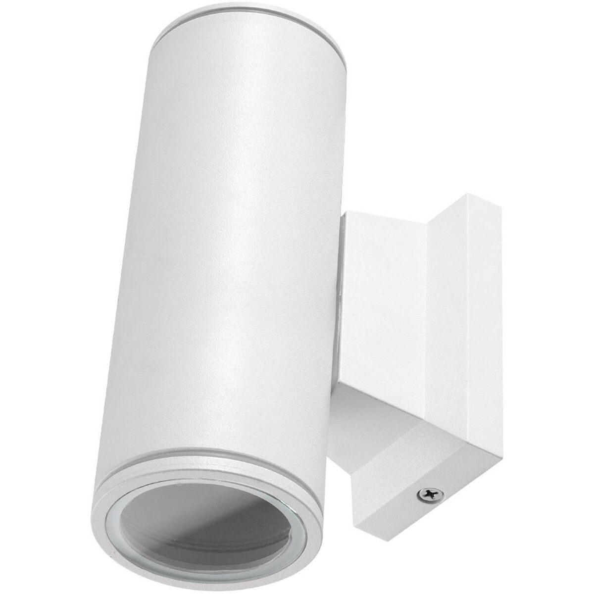 BES LED Aigi Wally Up and Down Buitenlamp - Mat Wit - Rond - Aluminium - GU10 - 104cm