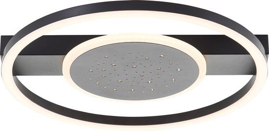 Brilliant BRE-light - Plafondlamp - LED - 26W - 3000K - Zwart - Rond - 40cm