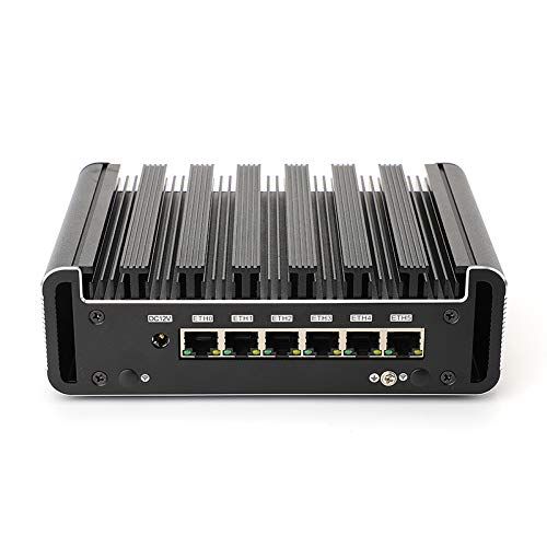 HSIPC Panda HSIPC 11e generatie i7 1165G7 Firewall Micro Appliance, Mini PC, Nano PC, Router PC (16G 256G) met 6 RJ45, AES-NI, 2.5GBE, HDMI USB 3.0 console, compatibel met Psense OPNsense