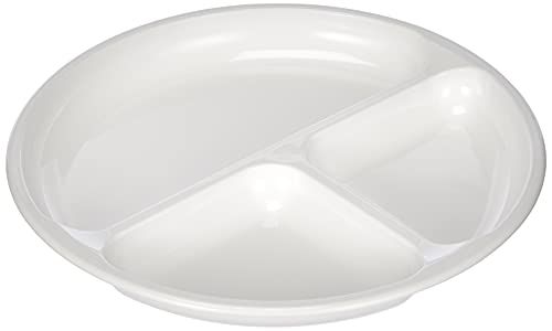 Westmark Magnetronbord, 3 aparte compartimenten, ø 25 cm, kunststof, kleur: wit, 22402270