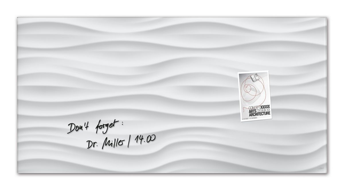 Sigel Artverum Glasmagneetbord - 91 x 46 cm - Wit