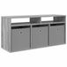 vidaXL Meuble bas avec tiroir Gris Sonoma 102 x 32 x 48,5 cm