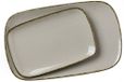 Ritzenhoff & Breker Porseleinen serveerplaatset Casa, 2-delig, 24 x 15,5 cm en 33 x 20 cm, nougat