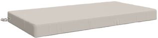vidaXL Zitkussen SOEST 100% Polyester Wit 120 x 80 x 10 cm