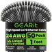GearIT 50-Pack, Cat 6 Ethernet-kabel Cat6 Snagless Patch 1 voet - Snagless RJ45 Computer LAN Netwerkkabel