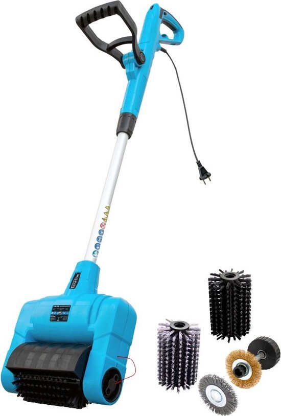 Güde Elektrische Oppervlakte- en Voegenreiniger - GUB 500 - incl. telescopische stang & 4 borstels