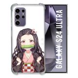 Cokitec Samsung Galaxy S24 Ultra Hoesje - Demon Slayer Nezuko
