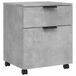 VidaXL Archiefkast Hout Betonkleur 45x38x54 cm