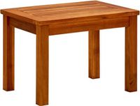 vidaXL Massief Acaciahouten Tuintafel Rond Bruin 50x50x36 cm