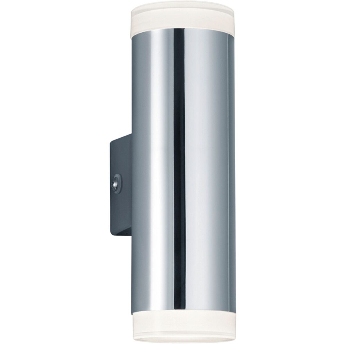 BES LED Trion Yar Wandlamp - 8W - Warm Wit 3000K - Rond - Mat Chroom - Kunststof