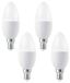 Ledvance 4 x Ledvance LED Smart+ Kerze 4,9W = 40W E14 matt 470lm warmweiß 2700K DIMMBAR App Google Alexa WiFi